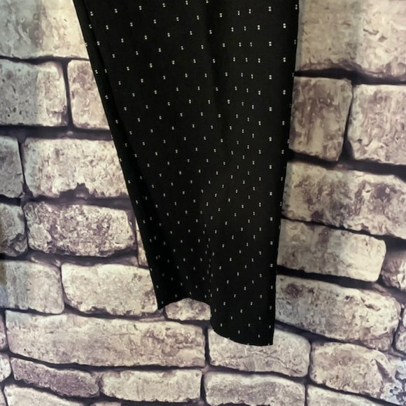 Izod Black & White Ankle Pants Size 14 - Picture 4 of 11